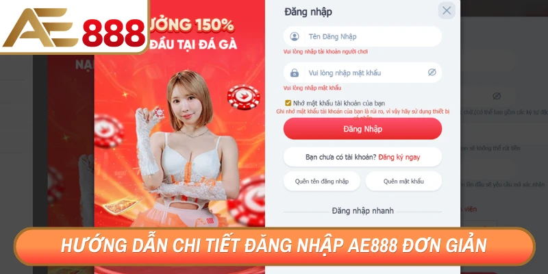 Hướng dẫn chi tiết đăng nhập AE888 đơn giản cho bạn mới